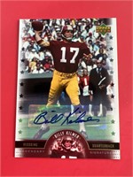 2005 UD Legends Billy Kilmer Autograph Redskins