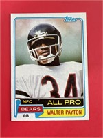 1981 Topps Walter Payton Card #400 Bears