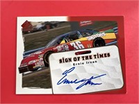 UD Ernie Irvan Autograph #d /354 Sign of the Times
