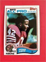 1982 Topps Ronnie Lott Rookie Card