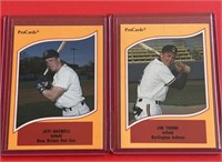 1990 Procards Jeff Bagwell & Jim Thome Rookies
