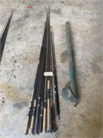 Assorted Fishing Rods, Fly Rod Case