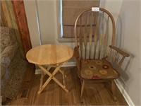 Rocking Chair & Oval Table