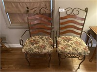 2 Wrought Iron Chairs