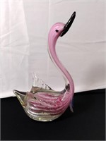 Murano pink swan