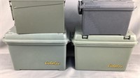 4 Assorted Ammo Dry Storage Box