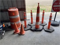 Barrel, Cones, Road Stops
