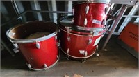 Vintage Red Sparkle Drums