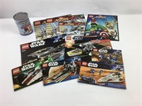 10 livrets LEGO Star Wars (dont 7914) & Super Hero