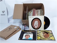 Collection de disque vinyles*, présentoir