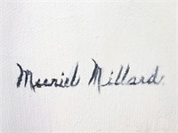 MILLARD, Muriel, huile sur toile, signée
