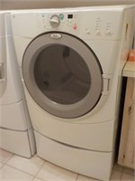 Whirlpool Dryer with pedestal drawer