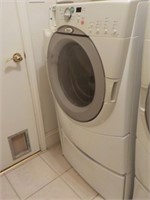 Whirlpool Washer with pedestal drawer