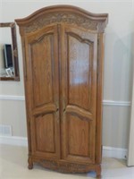 Oak country French Armoire