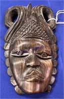 MASK 8"X5"  HAND CARVED AFRICAN SEE PHOTOS