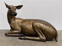 Rip Caswell Life Size Deer Bronze