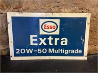 Original Esso Blue Multigrade Rack Sign