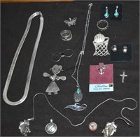 Vintage Sterling Lot Bracelets Necklace And MORE!