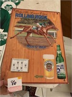 ROLLING ROCK SIGN