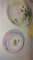colorful floral plates