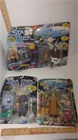 4 Star Trek action figures in package