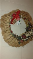 wreath with apple decorations