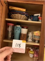 Dishes/Misc Items in Cabinet