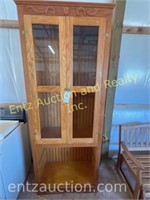 Tall Cabinet with Glass Windows