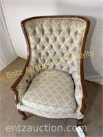 Vintage High Back Tufted  Chair