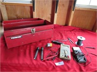 Metal Tool Box w/tools