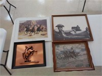 Cowboy pictures with frames
