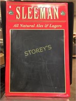 Sleeman Chalk Board Tin Sign - 24 x 36