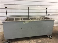 6 Well Refrigerated Buffet Table w/ Sneeze Guard