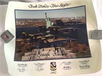Blue Angels Poster 1992 Above Statue of Liberty