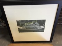 Football Stadium Framed Picture - 32 x 32