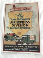 Railway Express Tin Poster