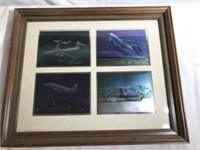 Framed Lockheed Aircraft Lithographs (4)