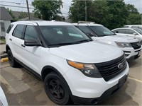 2014 Ford Explorer Police Interceptor SUV, White,