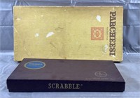 2 Vintage Scrabble & Parcheesi