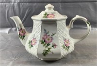 Sadler England Porcelain Floral Tea Pot