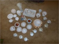 Misc. Milk Glass & Other Dishware