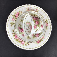 ROYAL ALBERT JUNE TRIO SET TEACUP