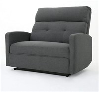 Hana Plush Cushion Tufted Back Loveseat Recliner