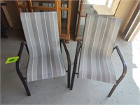 Black and Gray Patio Chairs