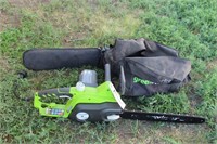 green works chain saw