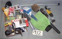 Allen wrenches/car wash items/Misc box
