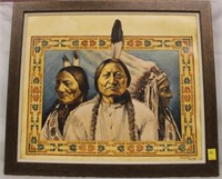 Sitting Bull Giclee by David C Behrens Charlotte,