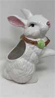 Figural Planter Ceramic Rabbit Bunny