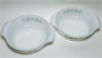 2 Fire King Anchor Hocking 436 Bowls