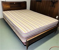 Queen Size Bed, Wood Headboard and Footboards,